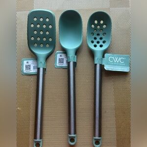 Teal Silicone Kitchen Spoon set